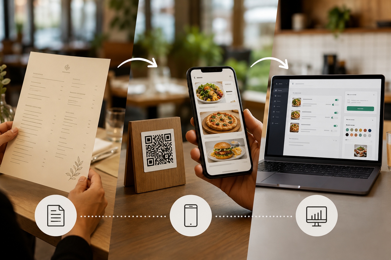 Van papieren menu naar QR-menu
